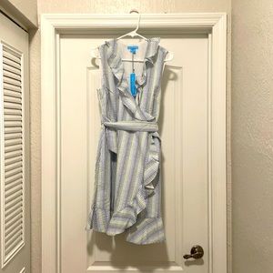 Draper James Seersucker Wrap Dress